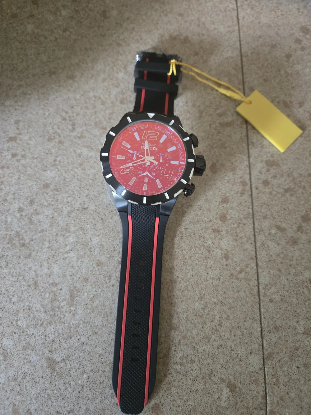 Invicta Men's Black and Red Sport Watch